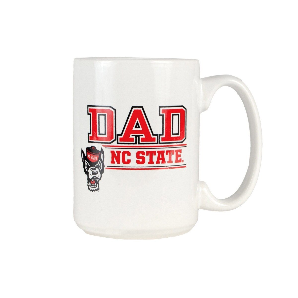 Mug 15oz. White Wolfhead Dad